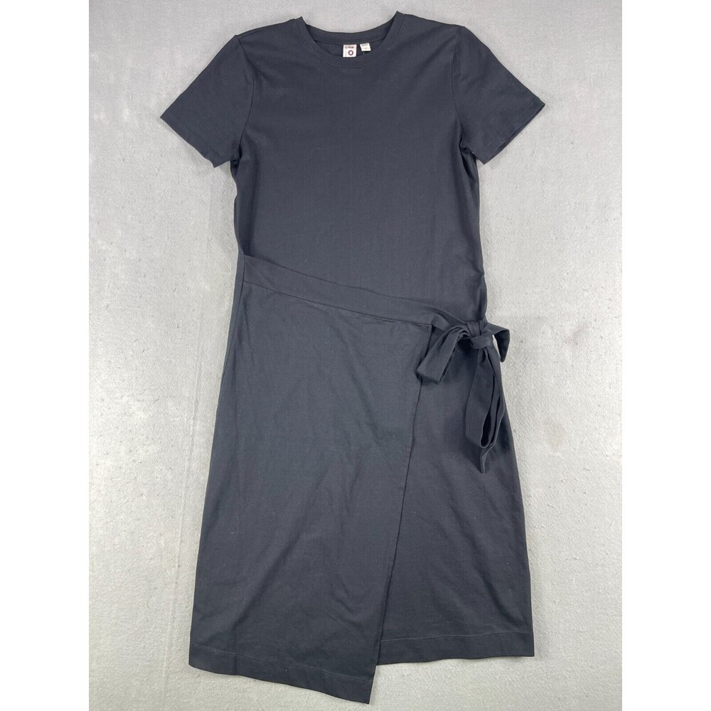 Anthropologie Dolan T-Shirt Dress Black XS Left Coast Collection Tied Knot NWT‎